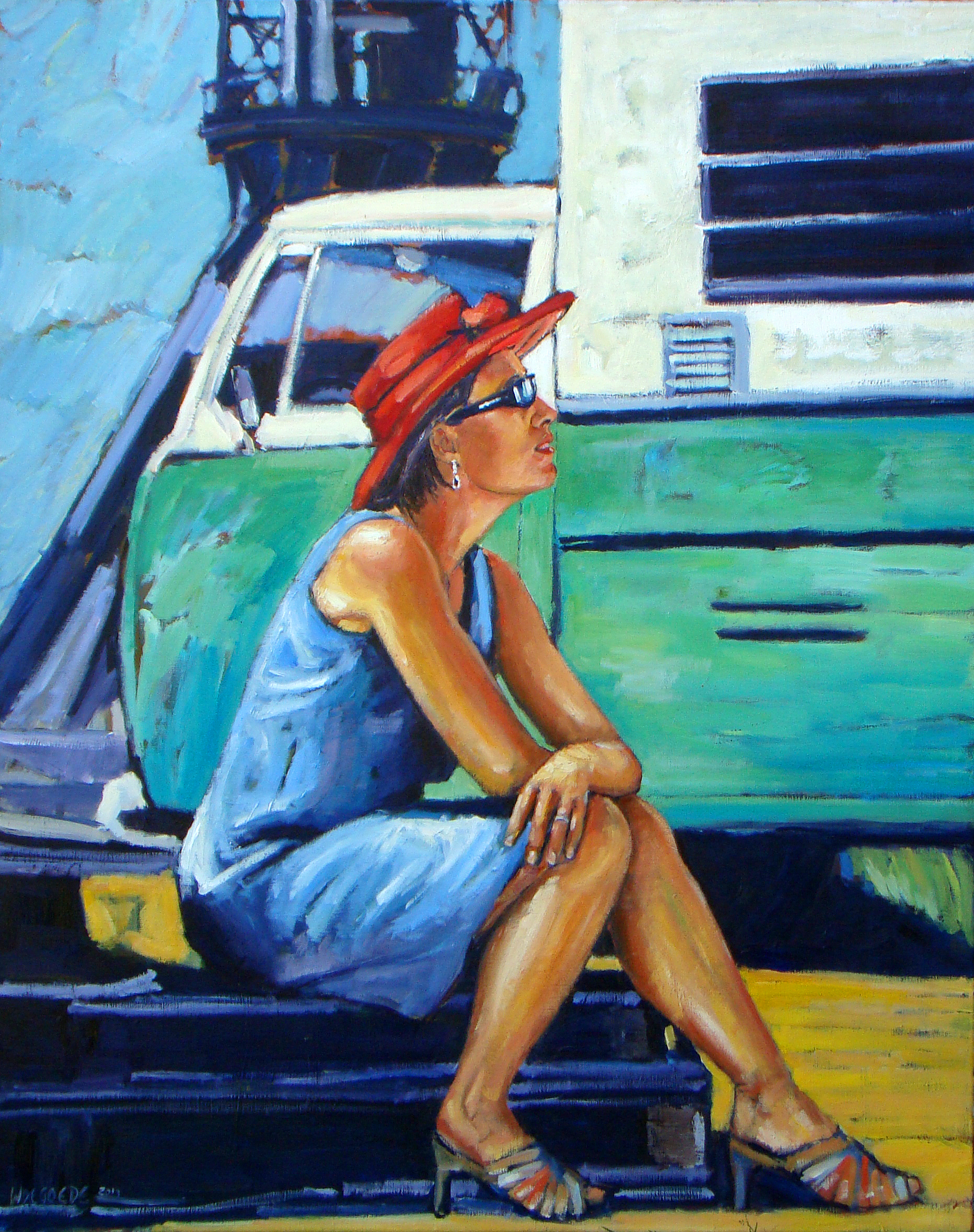 De werf 1 Olieverf op linnen  80 x 100  